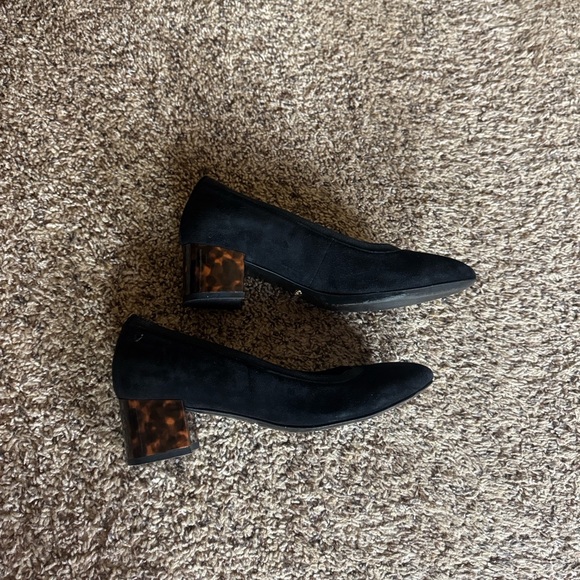 Vionic Natalie black suede pumps with tortoise block heel Size 8 - Picture 9 of 13